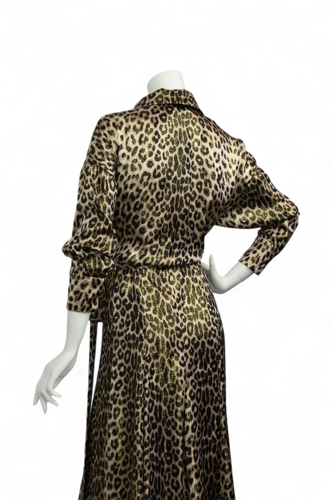 Alexandre Vauthier Abito a portafoglio leopardato metallizzato  Taglia 6 US in vendita 3
