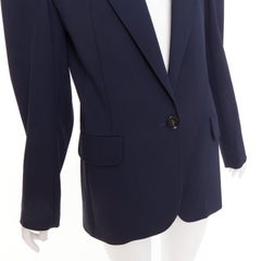 ALEXANDRE VAUTHIER wool structured oversized boxy single breasted blazer jacket