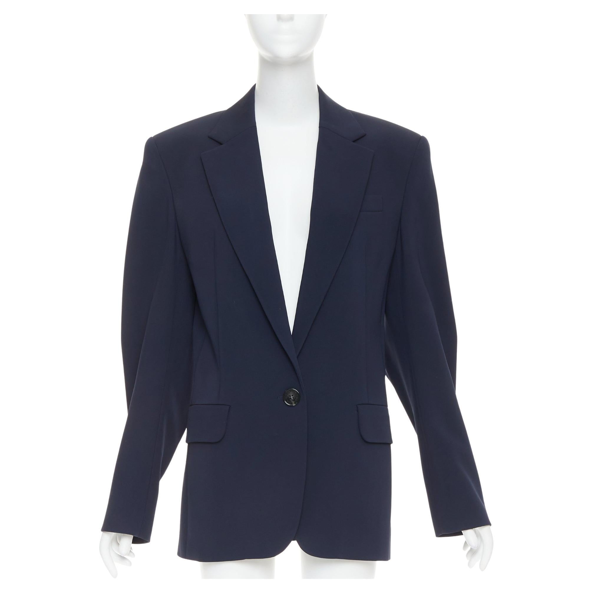 ALEXANDRE VAUTHIER einreihiger Blazer aus strukturierter Wolle in Übergröße und kastenförmig