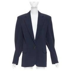 ALEXANDRE VAUTHIER einreihiger Blazer aus strukturierter Wolle in Übergröße und kastenförmig ALEXANDRE VAUTHIER einreihiger Blazer aus strukturierter Wolle in Übergröße und kastenförmig