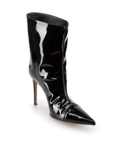 Alexandre Vauthier Patent Leather Pointed-Toe Heeled Ankle Boot Size IT 35.5