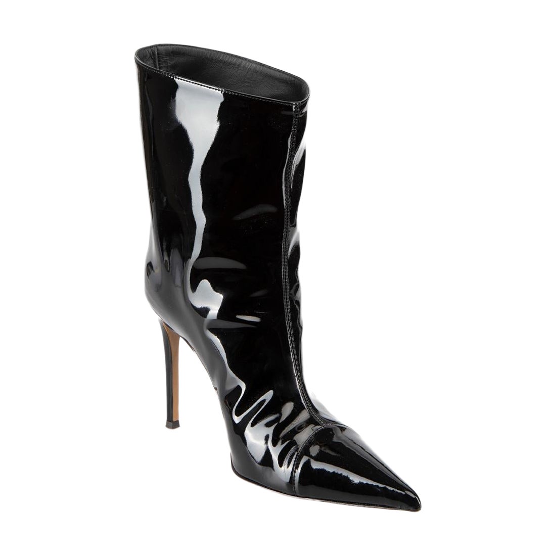 Alexandre Vauthier Botín de charol con tacón en punta Talla IT 35.5 en venta