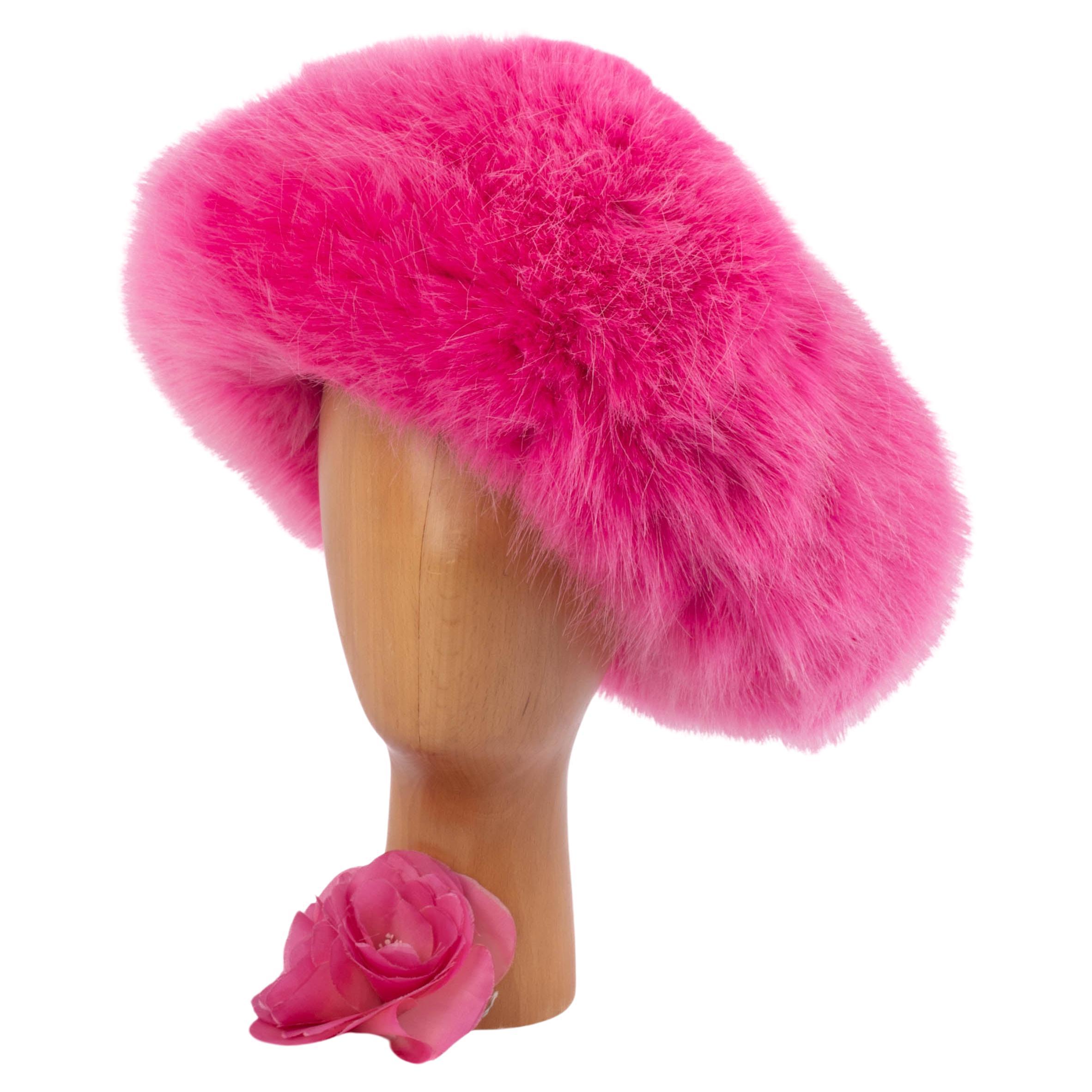 Alexandre Vauthier pink hat Couture Spring 2023 For Sale