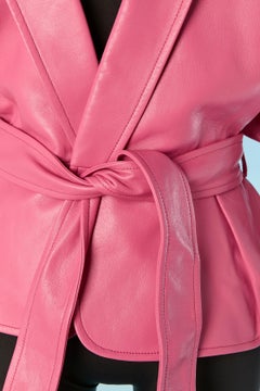 Alexandre Vauthier pink leather jacket