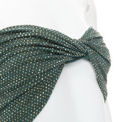 ALEXANDRE VAUTHIER Robe taille basse à découpes en strass et cristaux Scarabeus, buste torsadé