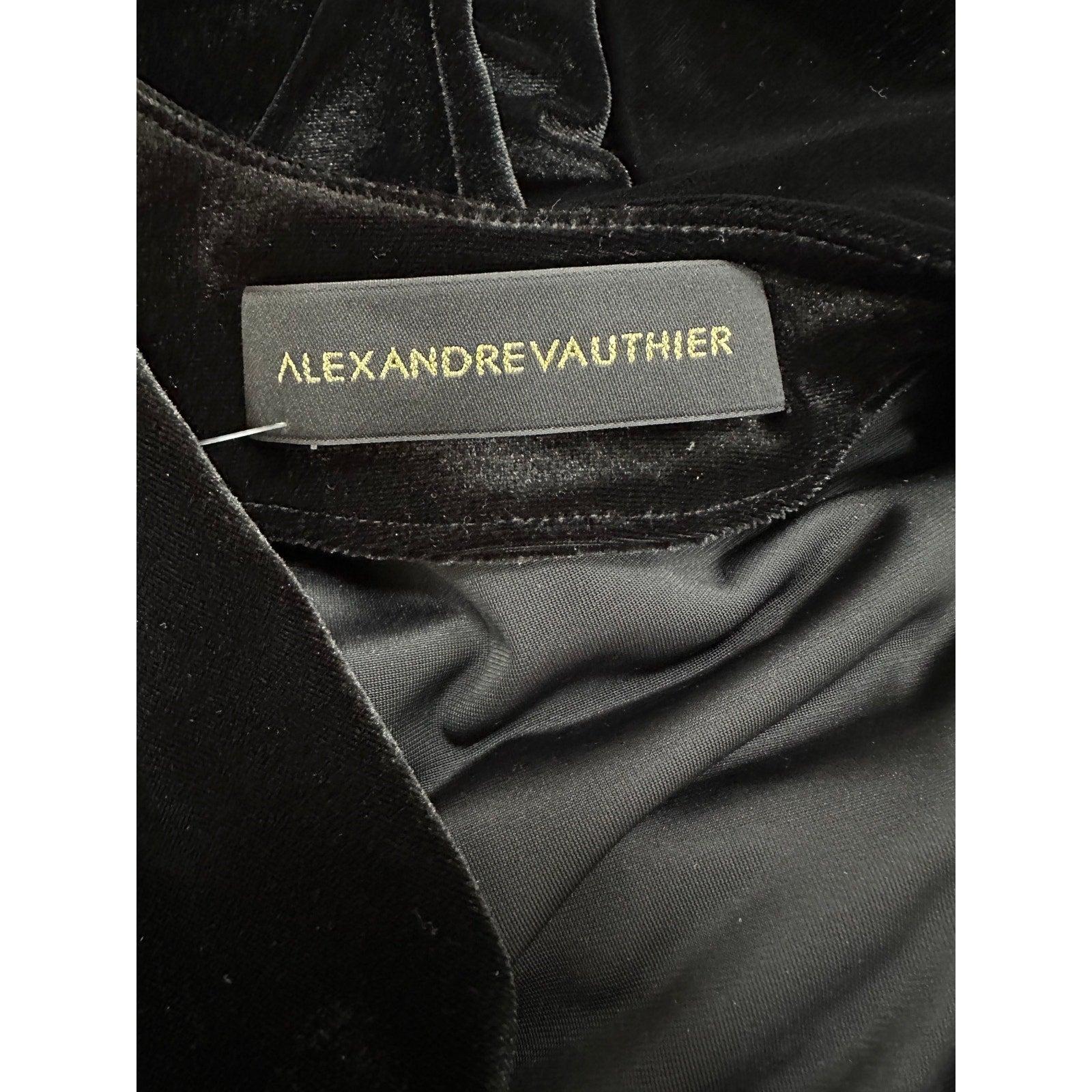 Alexandre Vauthier Samt Wickelkleid Größe 36 im Zustand „Hervorragend“ im Angebot in Krakow, PL