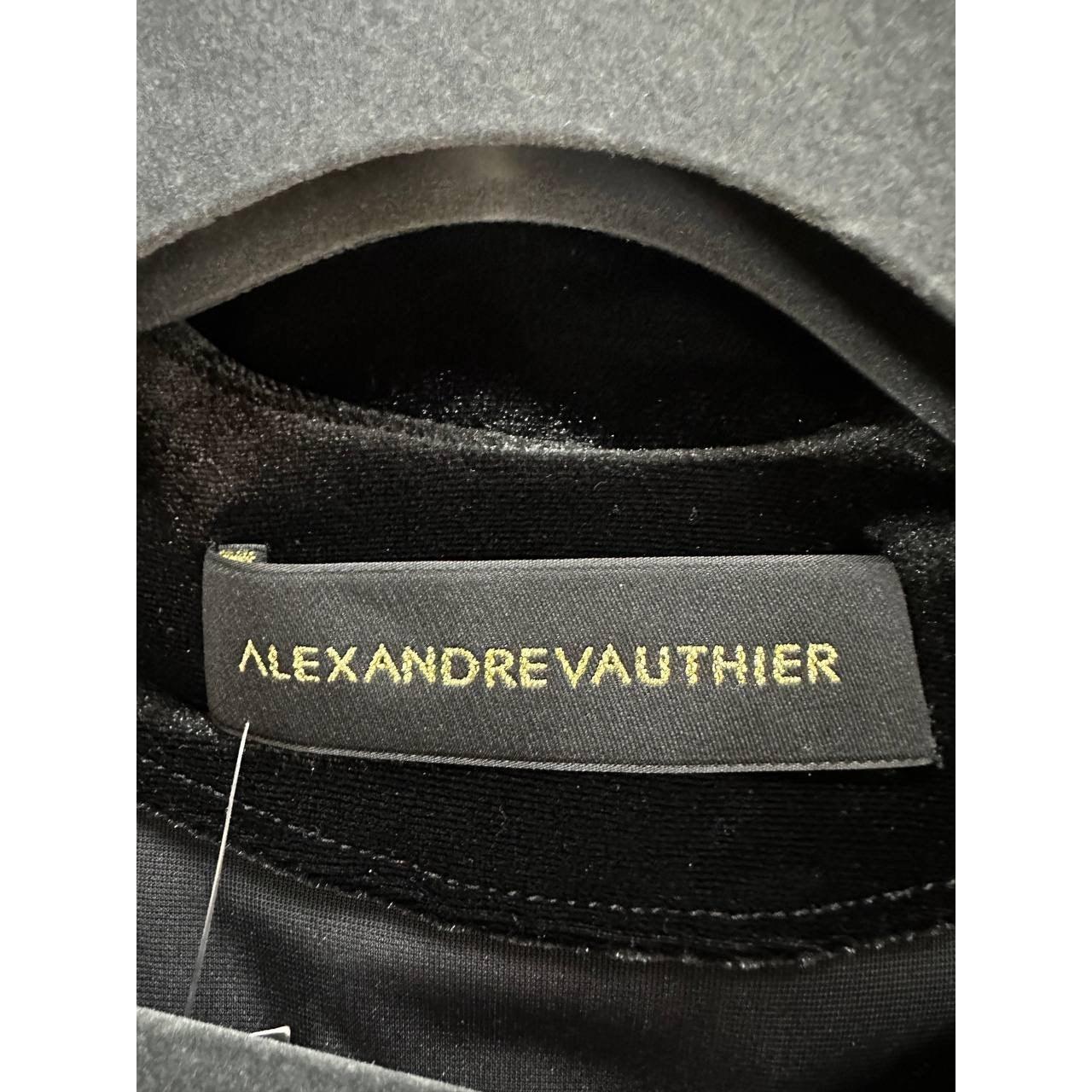 Alexandre Vauthier Samt Wickelkleid Größe 36 im Angebot 2