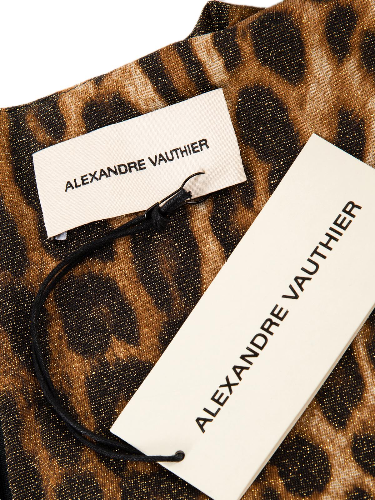 Alexandre Vauthier Women's Leopard Ruched Mini Dress 3