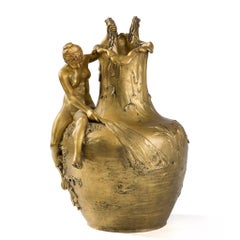 Aguamanil de Ormolu Alexandre Vibert "La Pêche Au Filet