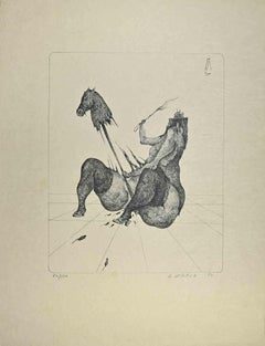 Horse Head. Woman - Lithograph by Alexandre Zlotnik - 1973
