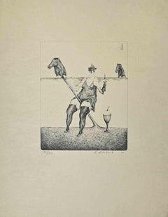 Jinete - Litografía de Alexandre Zlotnik - 1973