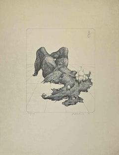 The Earth Woman - Lithographie von Alexandre Zlotnik - 1973