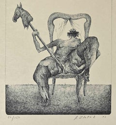Trono - Litografía de Alexandre Zlotnik - 1973