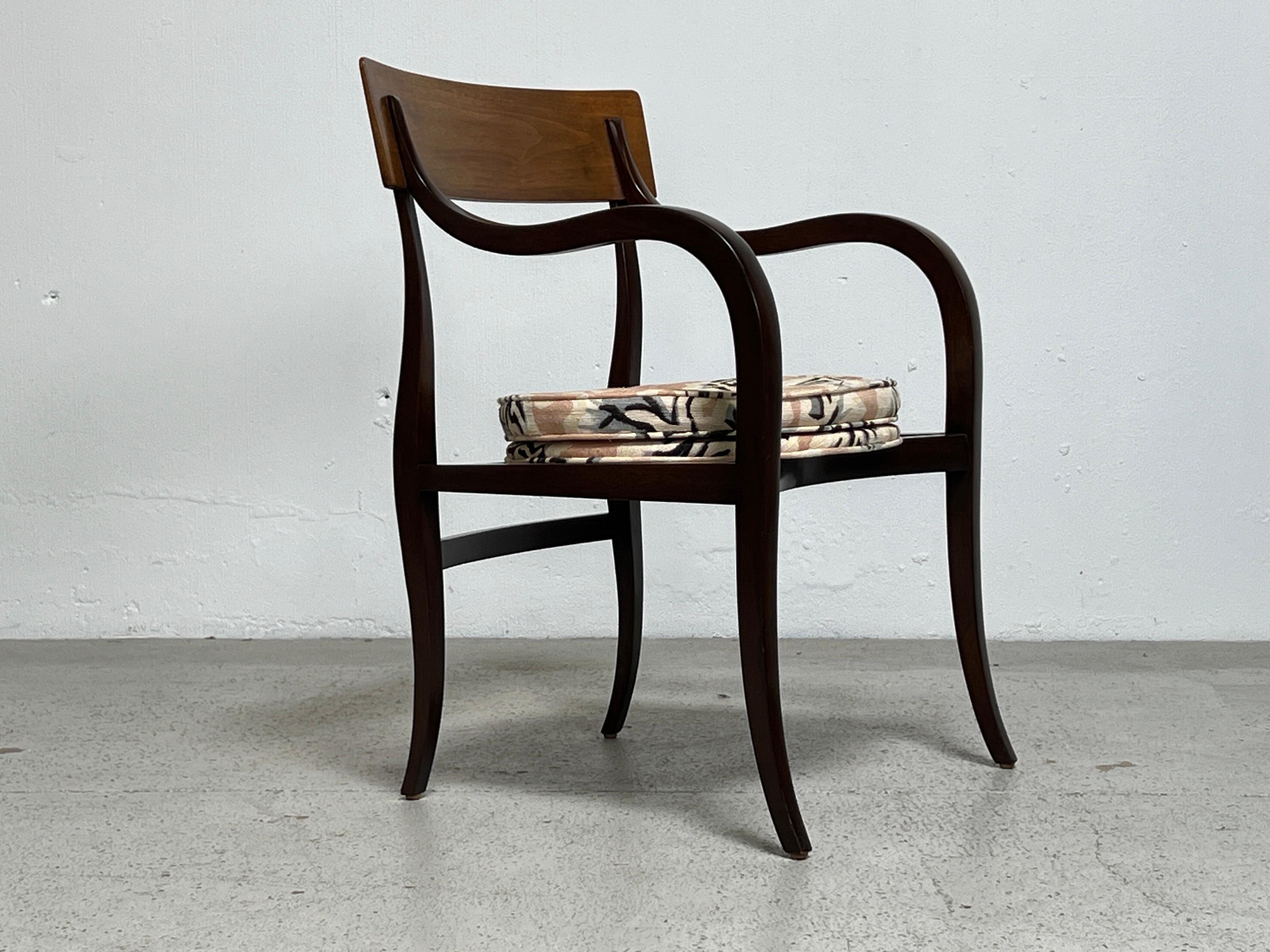 A rare Dunbar Alexandria chair designed by Edward Wormley. 