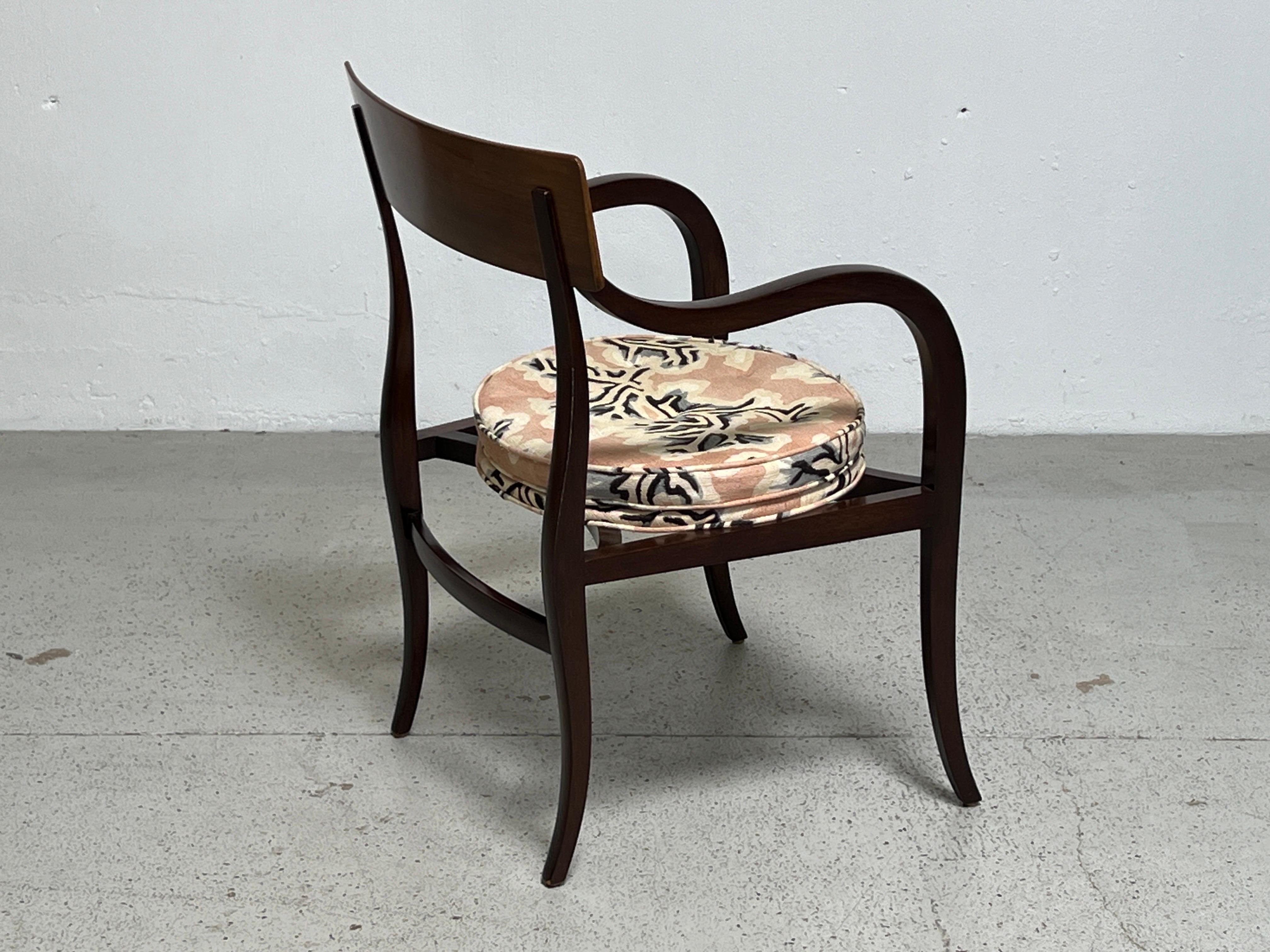 Walnut Alexandria Chair by Edward Wormley for Dunbar  For Sale