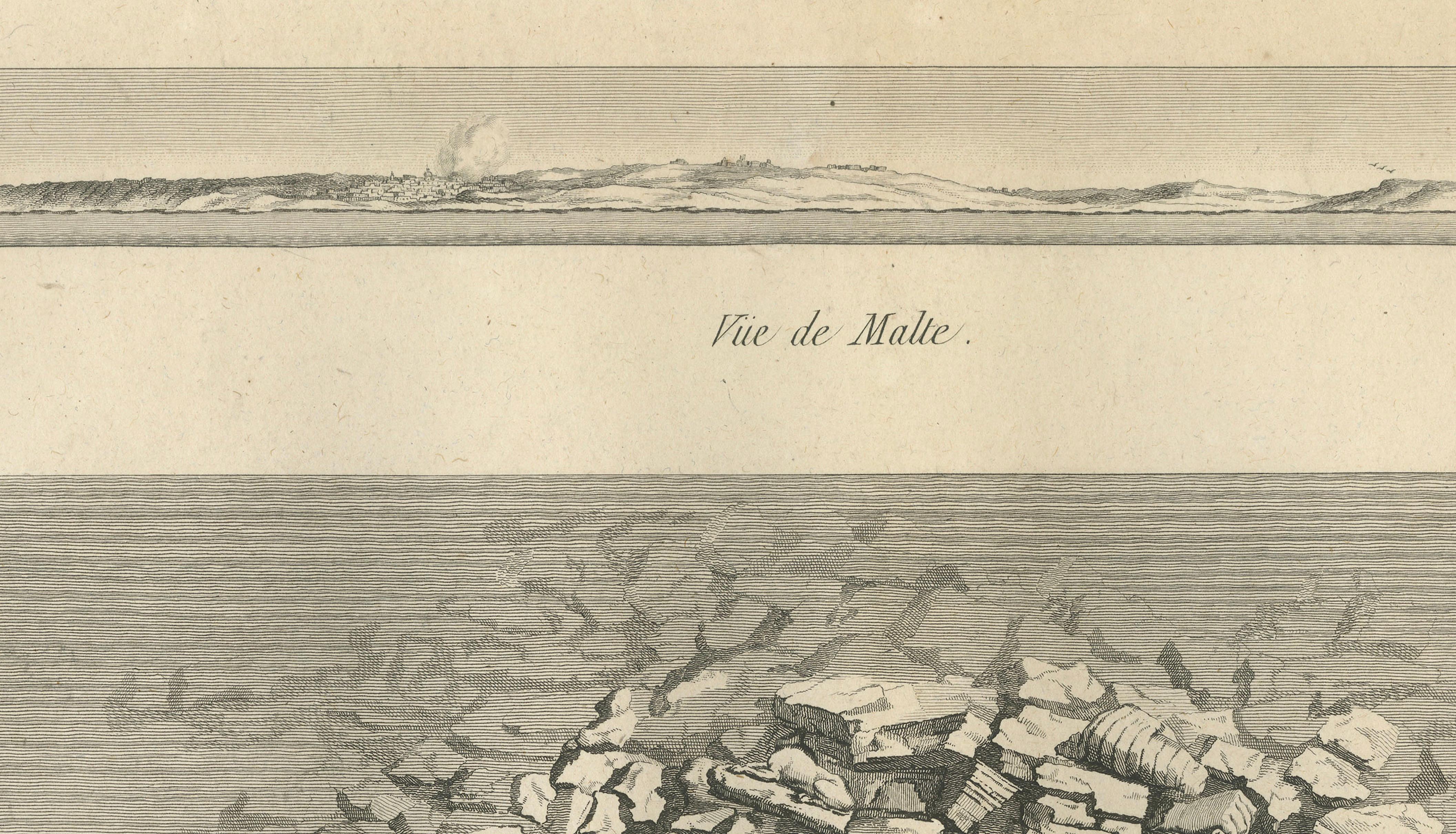 Alexandria Port Panorama, Denon, Napoleon Egypt Engraving, 1802