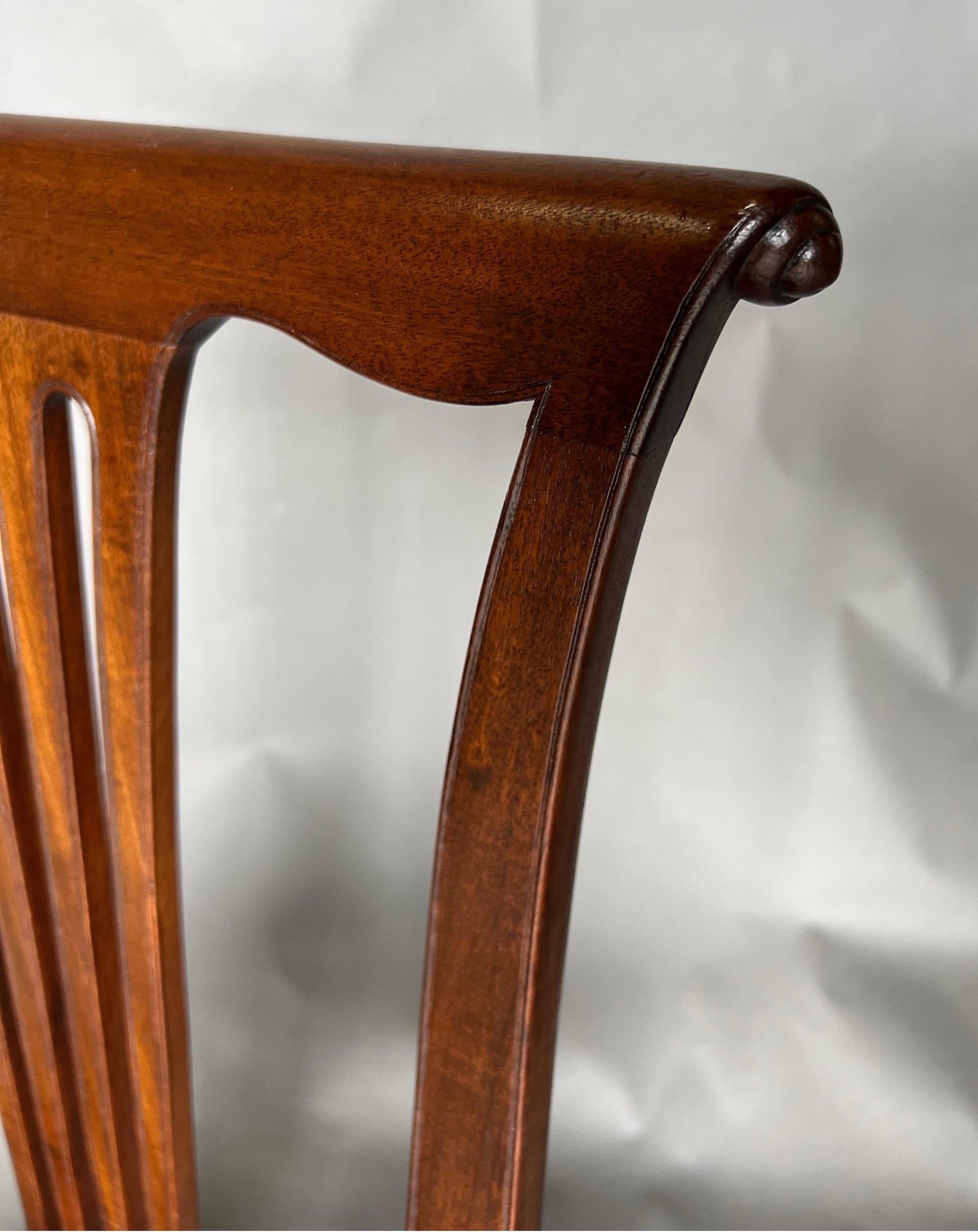 Américain Alexandria, VA Chaise d'appoint en acajou attribuée au XVIIIe siècle en vente