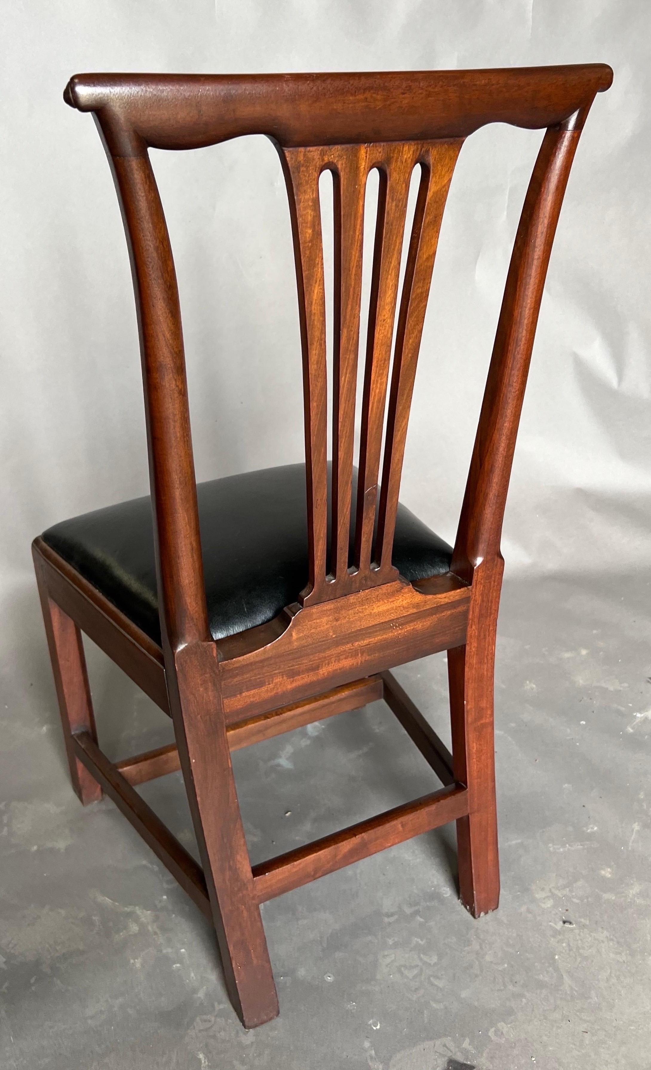 Alexandria, VA Attributed 18th Century Mahogany Side Chair For Sale 1
