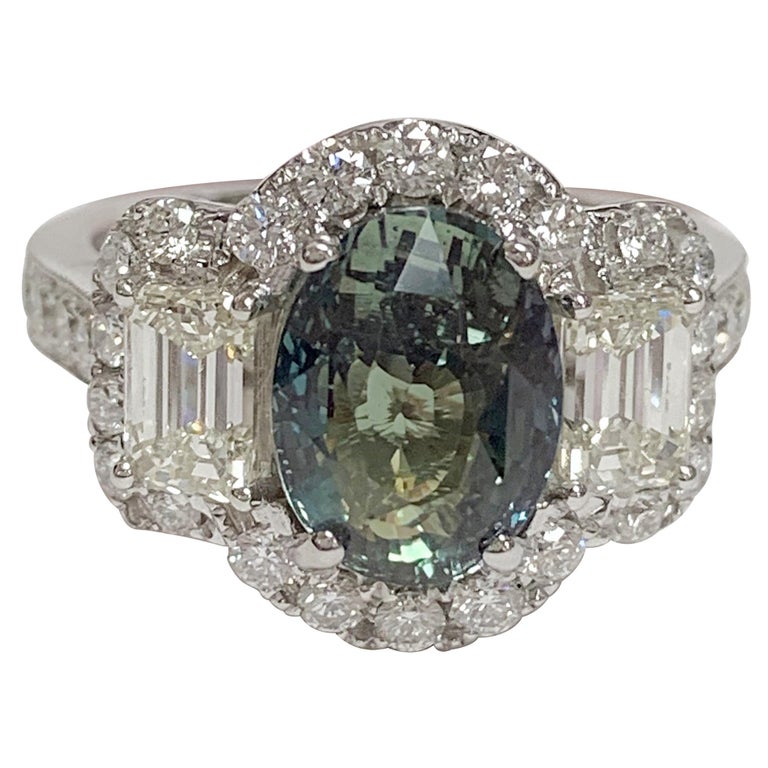 Alexandrite 3.56 Carat and Diamonds Ring For Sale at 1stDibs | alexandrite  rings for sale, natural alexandrite rings tiffany, alexandrite jewelry for  sale