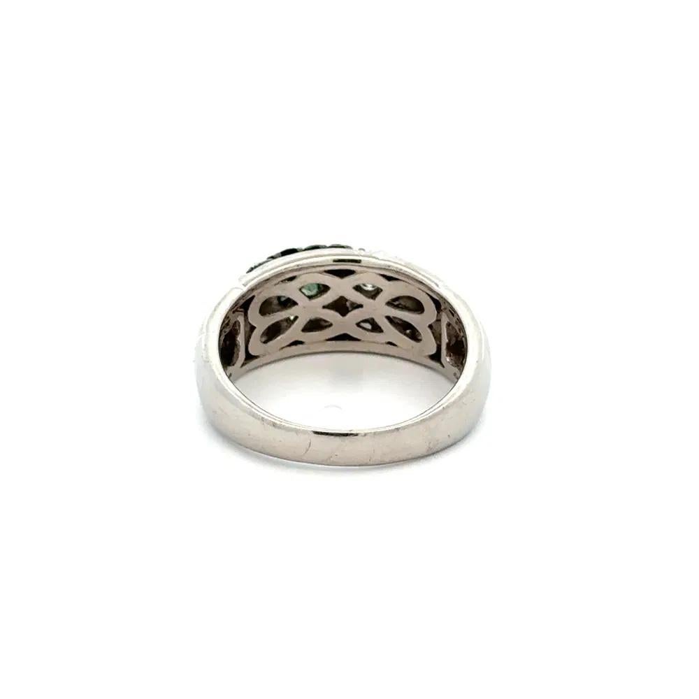 Women's or Men's Alexandrite and Diamond Band Ring For Sale