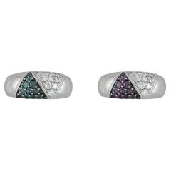Bague à anneau alexandrite et diamant