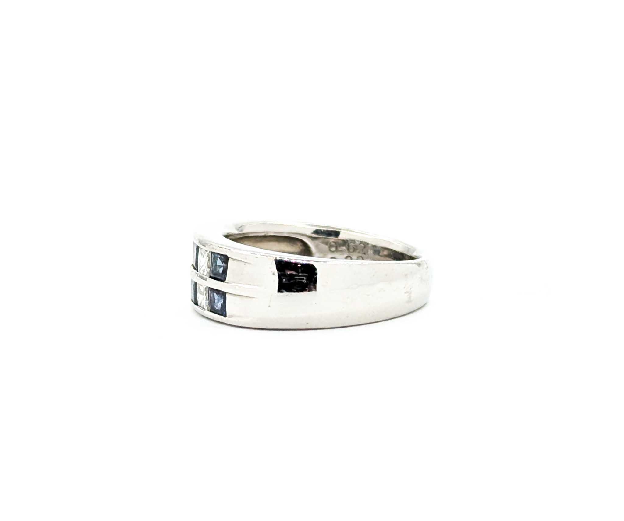 Alexandrit und Diamant Platin Ring im Angebot 2