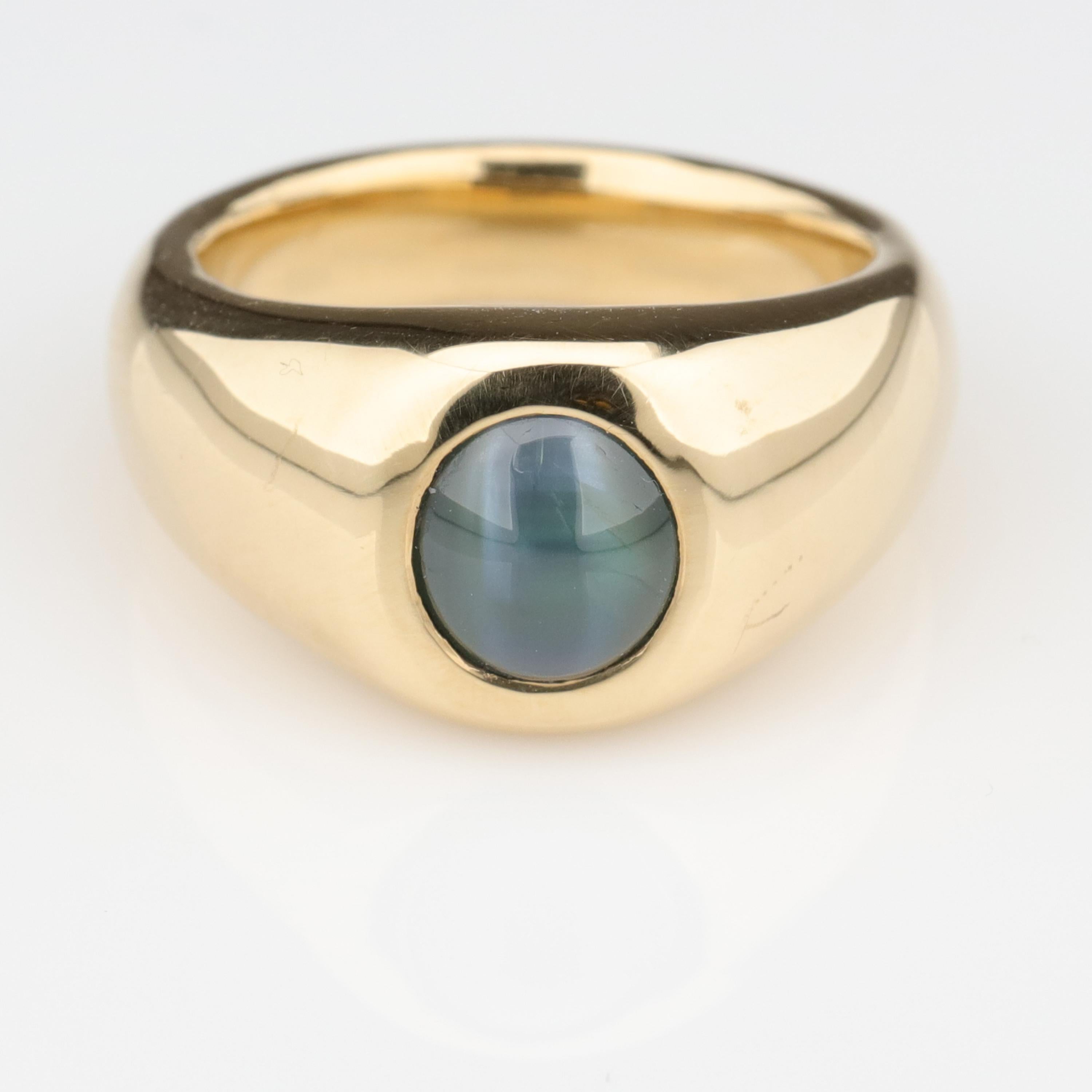 Alexandrite Cat's Eye Ring In Excellent Condition In Southbury, CT