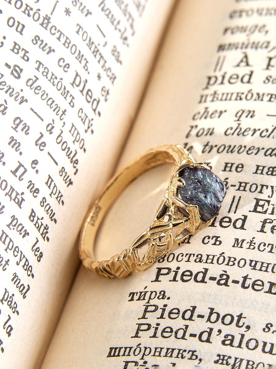 Anello in oro con cristalli di alessandrite Raw Color anello di fidanzamento 1