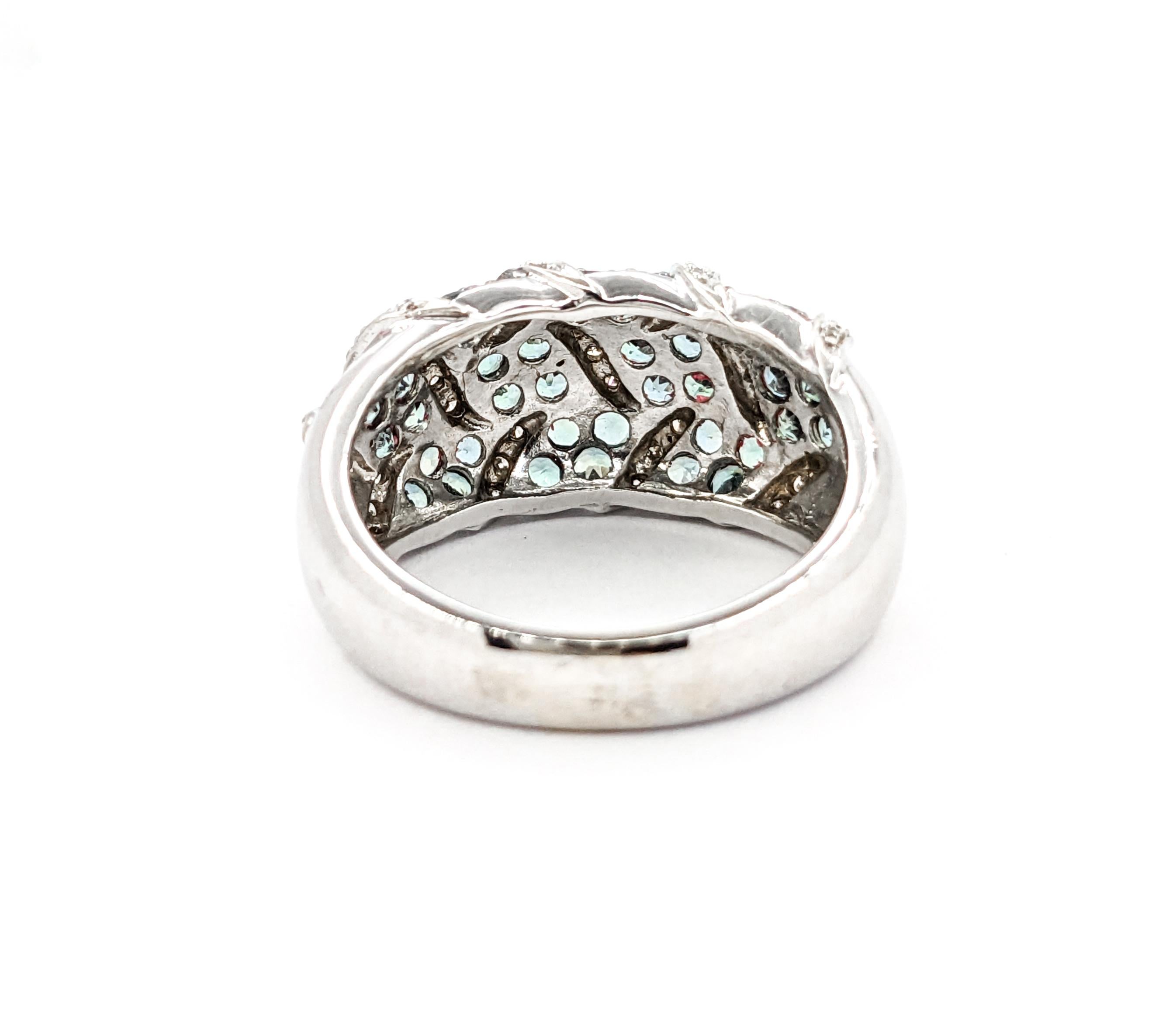 Alexandrite & Diamond LeVian Ring In White Gold 3