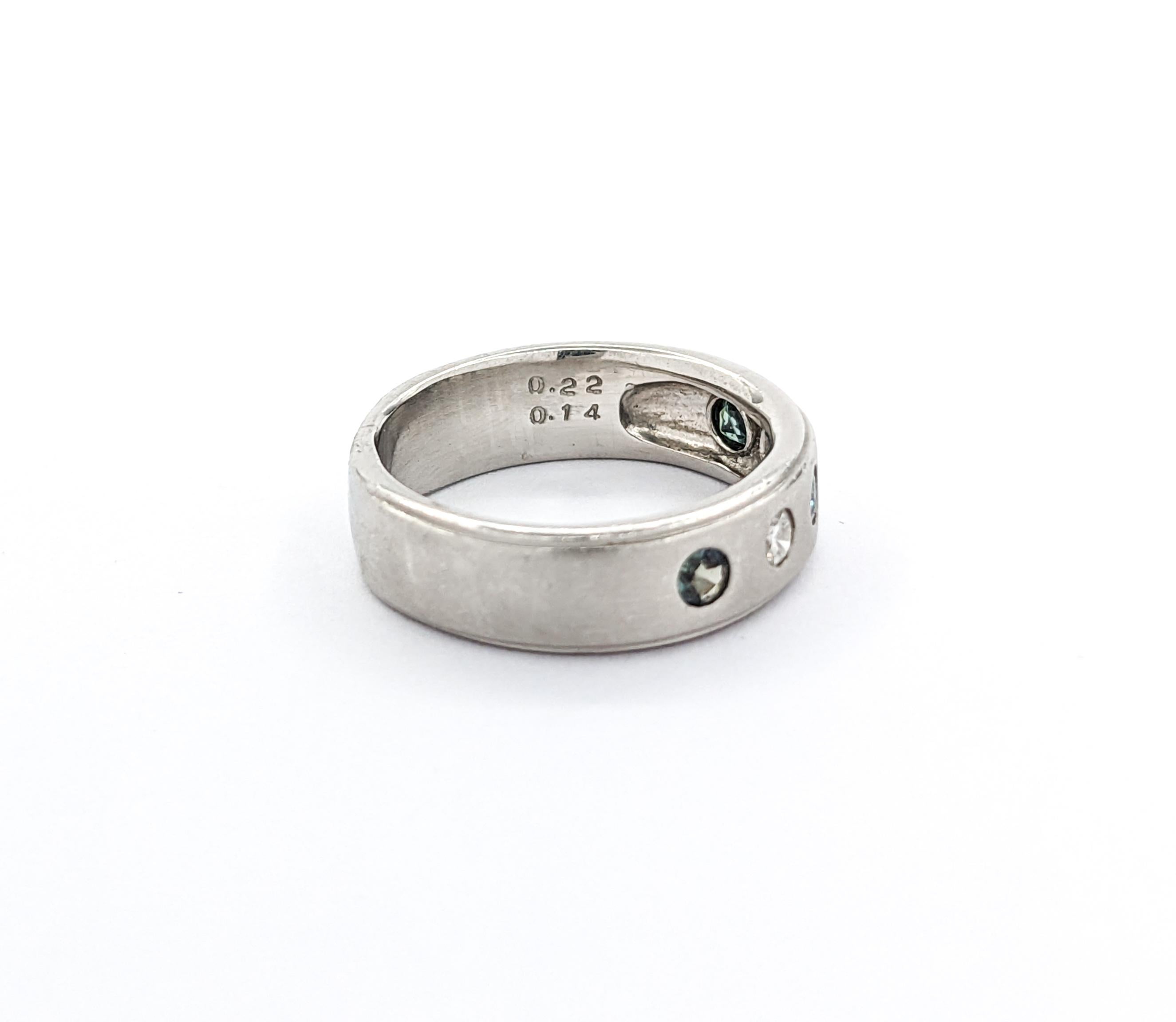 Alexandrit & Diamantring aus Platin mit Alexandrit 2