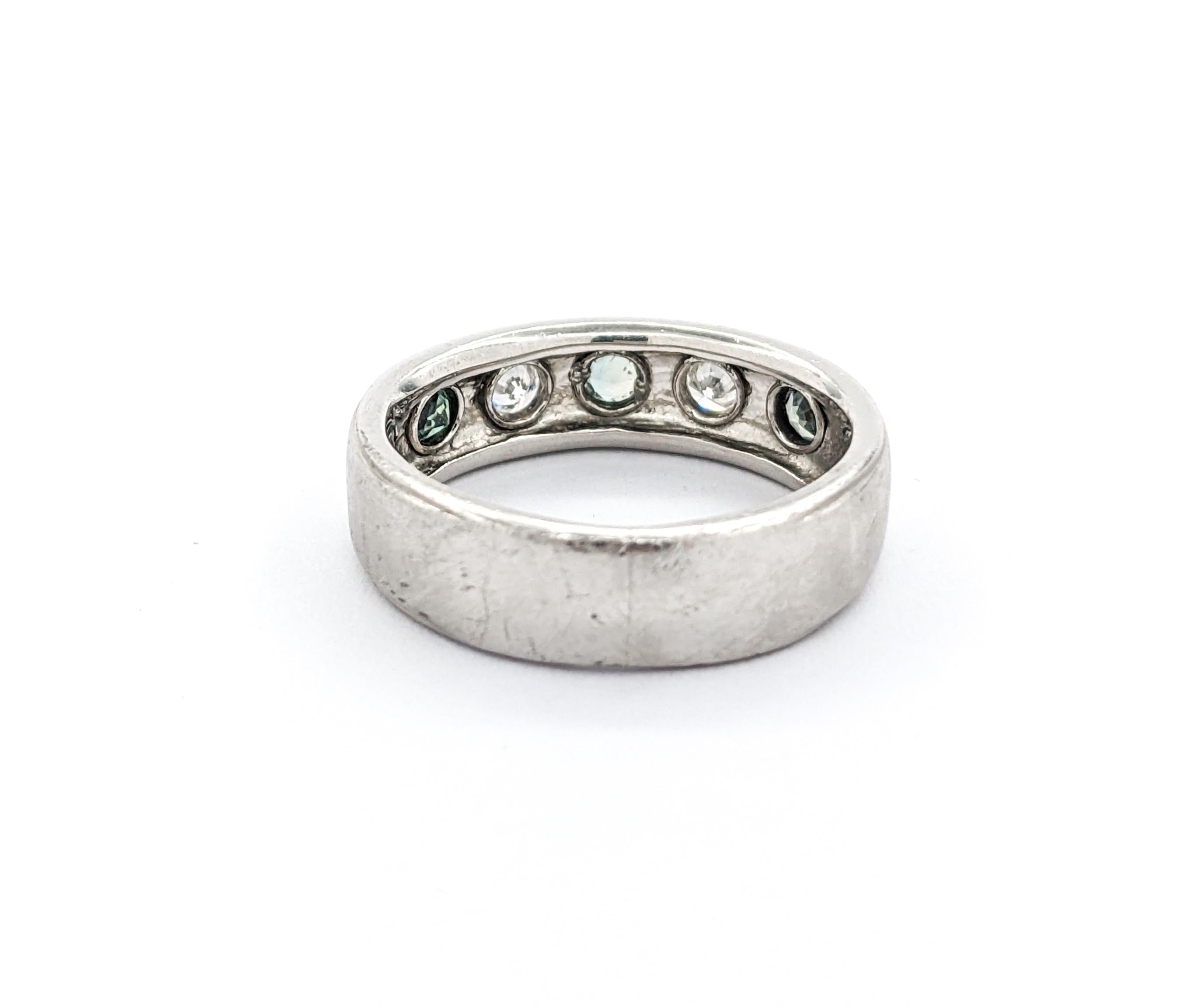 Alexandrit & Diamantring aus Platin mit Alexandrit 3