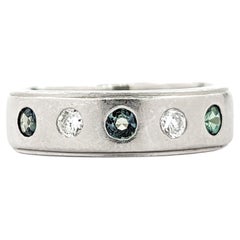 Alexandrite & Diamond Ring In Platinum