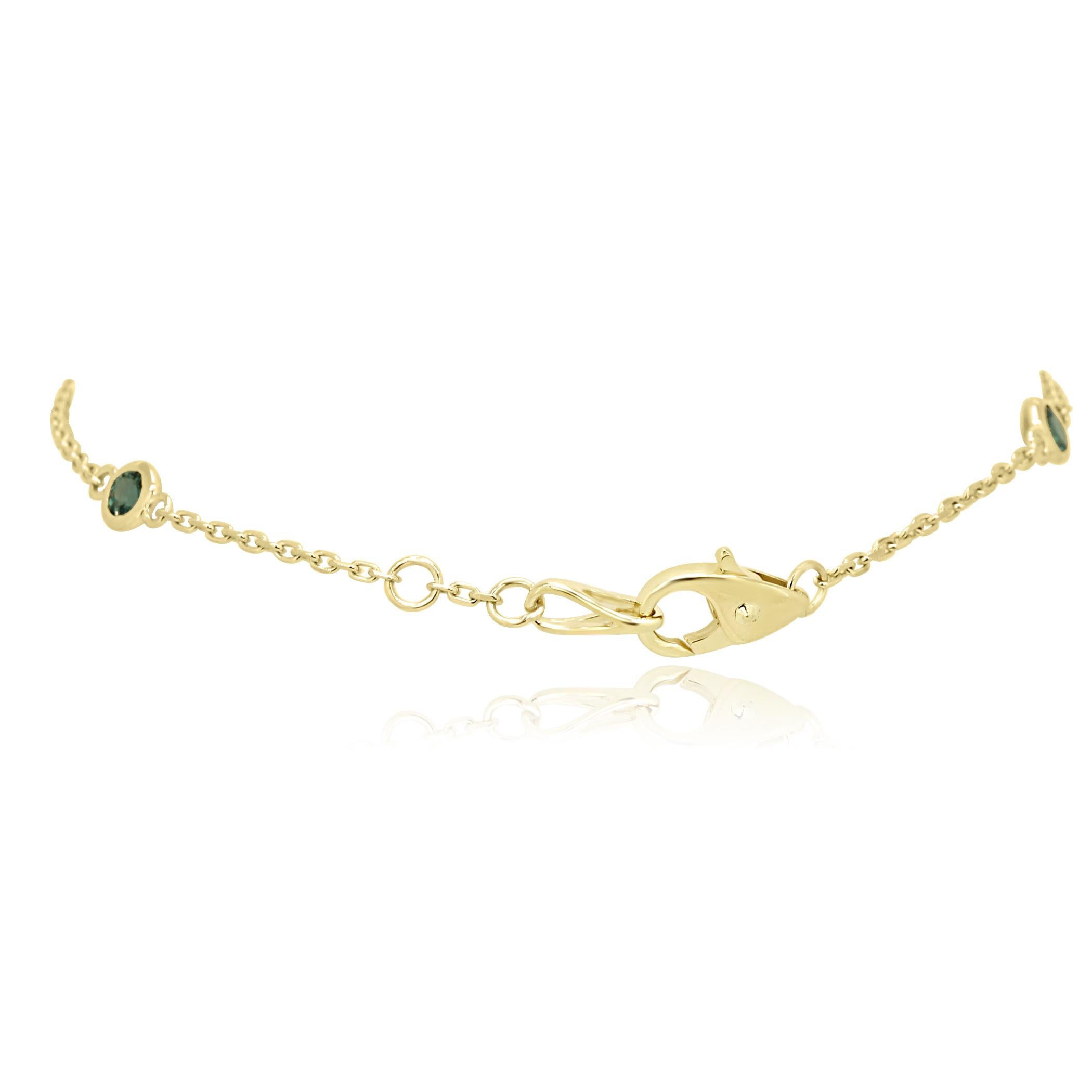 Contemporary Alexandrite Fancy Yellow Diamonds Diamond by Yard Chain Gold Bracelet Anklets