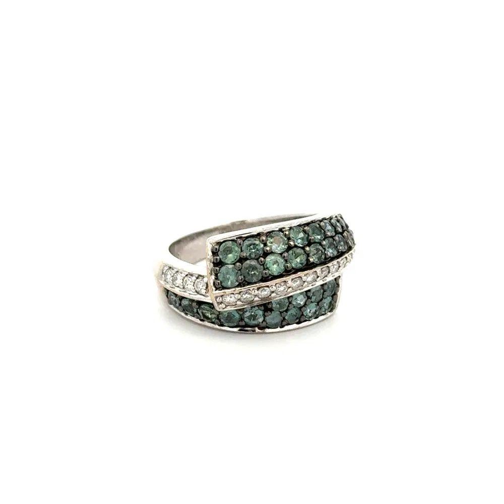 Einfach schön! Oscar Worthy brasilianischer Alexandrit GIA und runder Diamant im Brillantschliff Platin Vintage Statement Estate Crossover Cocktail Ring. Sicher von Hand mit Alexandriten GIA, mit einem Gewicht von ca. 1,14 tcw und zentriert Runde
