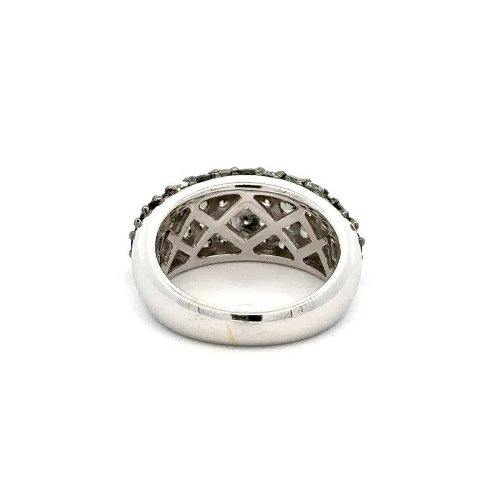 Anello a cupola in oro con alessandrite GIA e diamanti RBC In condizioni ottime in vendita a Montreal, QC
