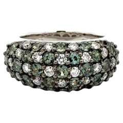 Alexandrite GIA and RBC Diamond Gold Dome Band Ring