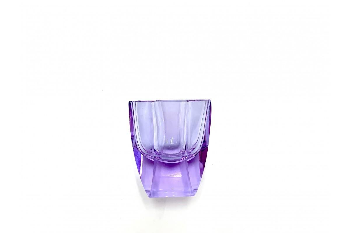 Alexandrite Glass liqueur Set, Czech Republic, 1930s 5