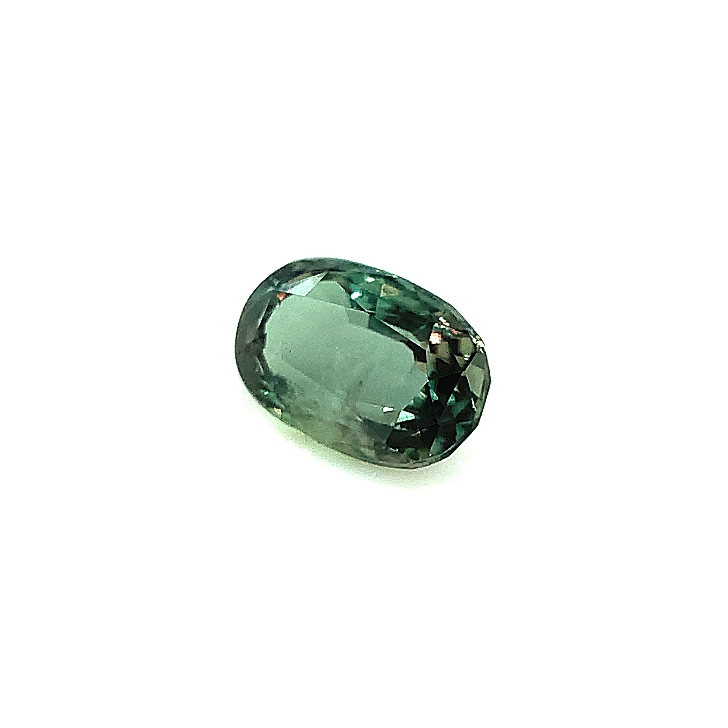 Alexandrite Oval, .86 Carat Loose Gemstone, GIA Certified For Sale 2
