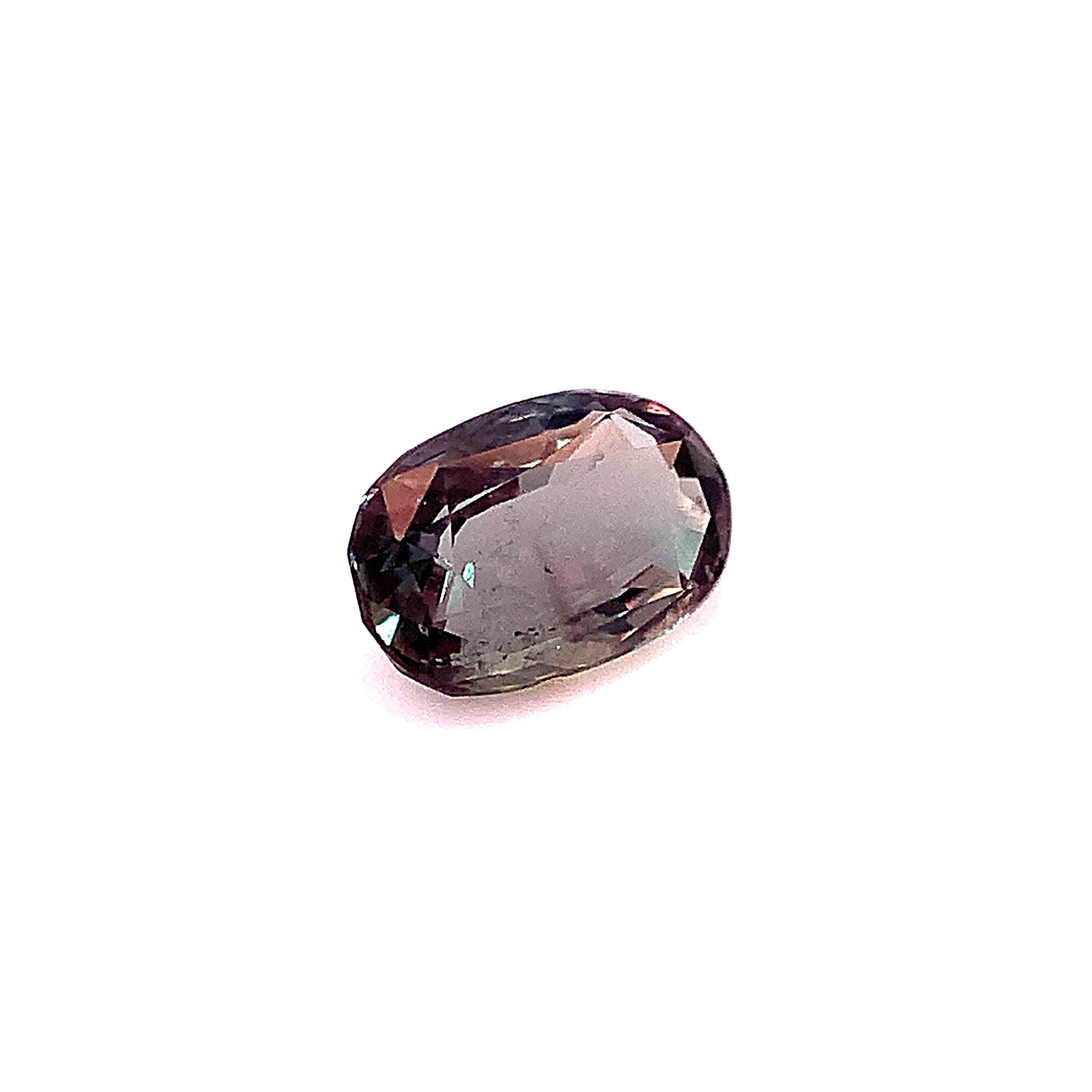 Alexandrite Oval, .86 Carat Loose Gemstone, GIA Certified In New Condition In Los Angeles, CA