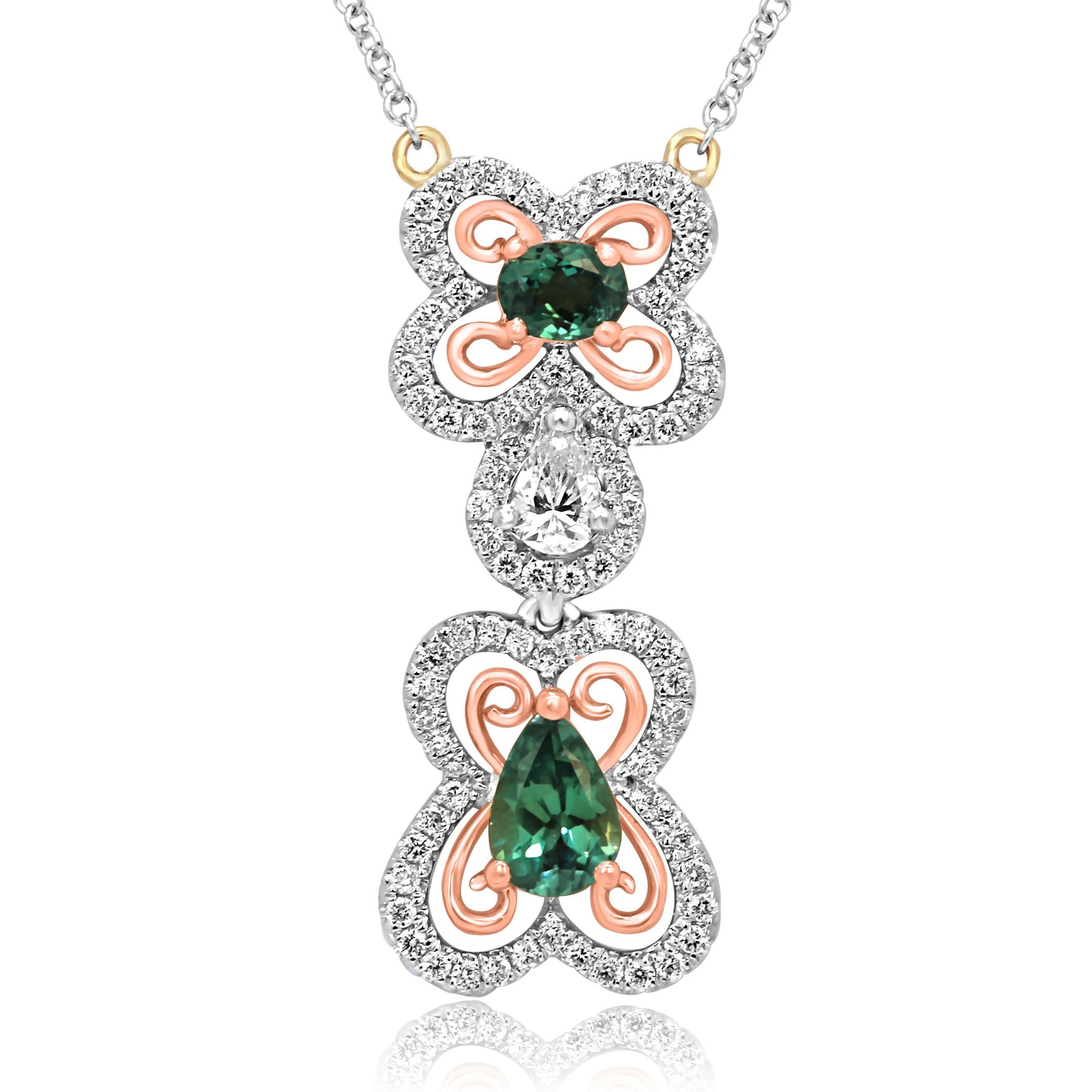 alexandrite butterfly necklace