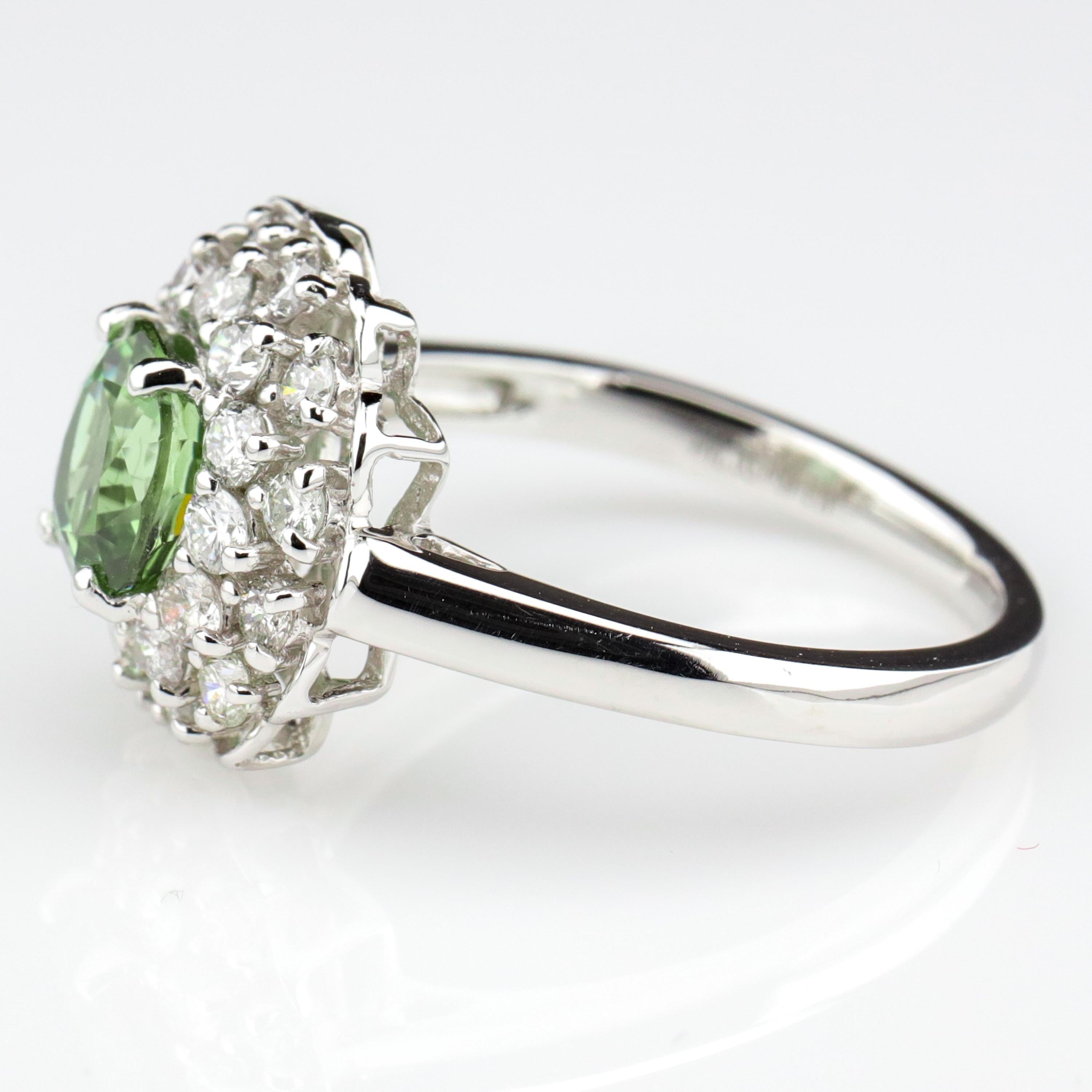 Contemporary Alexandrite Ring with Diamonds is Rare Even Among Alexandrite Rings