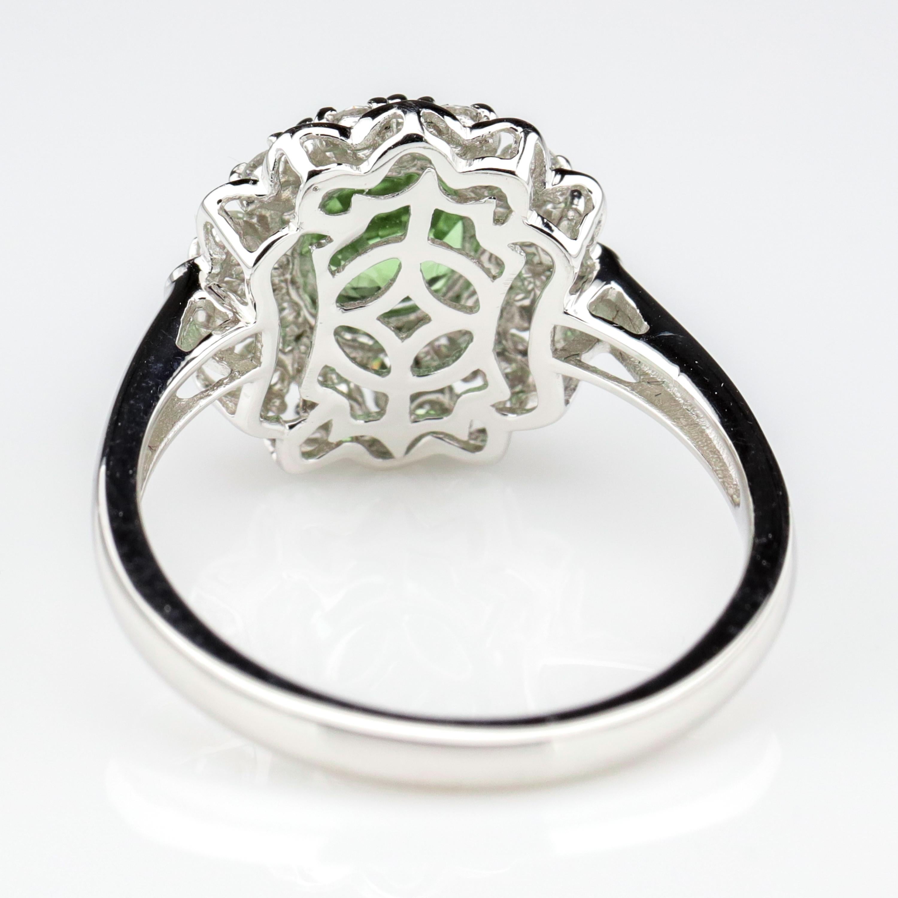 Women's Alexandrite Ring with Diamonds is Rare Even Among Alexandrite Rings