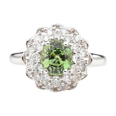 Alexandrite Ring with Diamonds is Rare Even Among Alexandrite Rings