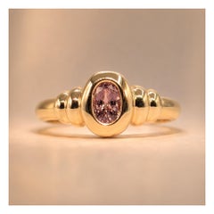 Alexandrite Solitaire Ring in 10k Yellow Gold- GIA 2233584361