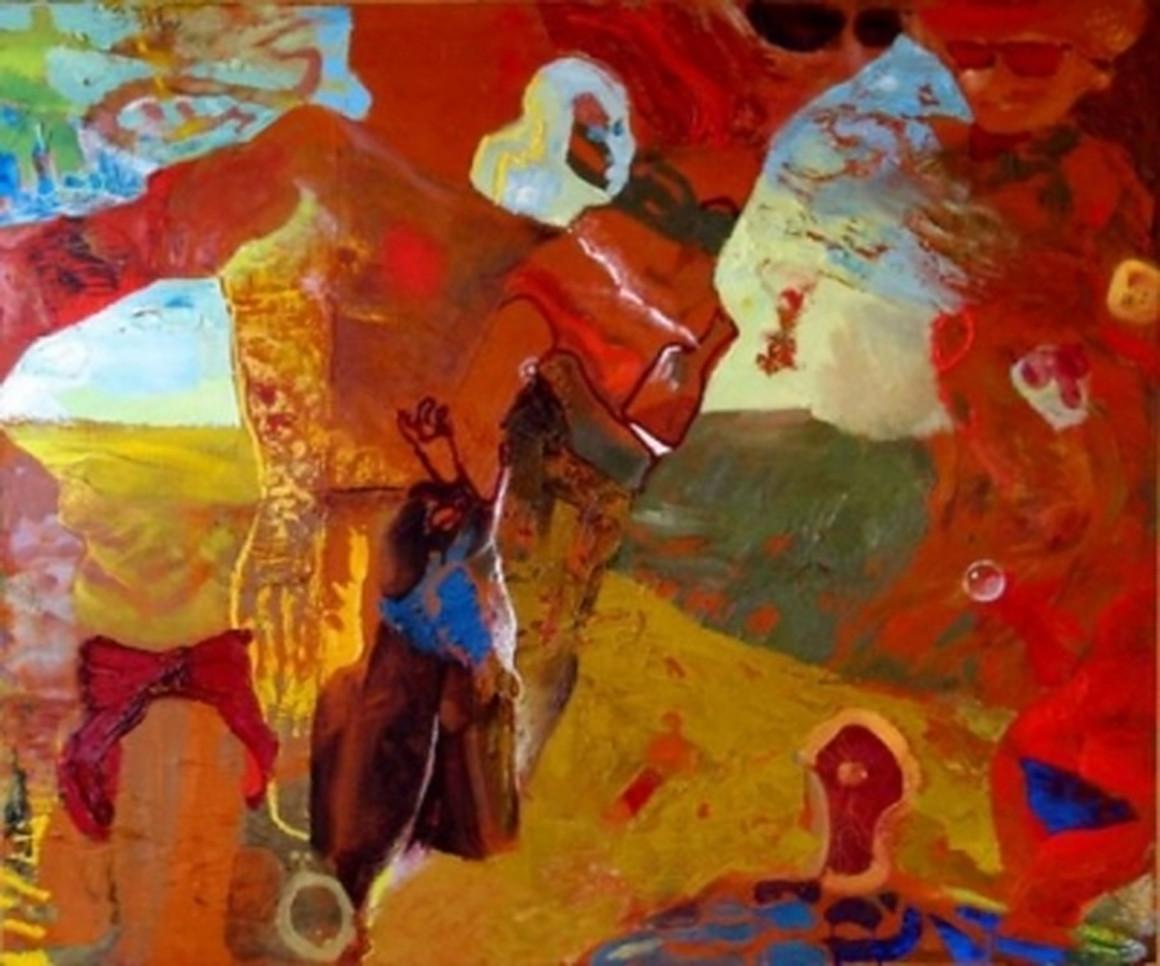 Alexandro SANTANA Landscape Painting – Ranger-Reiter