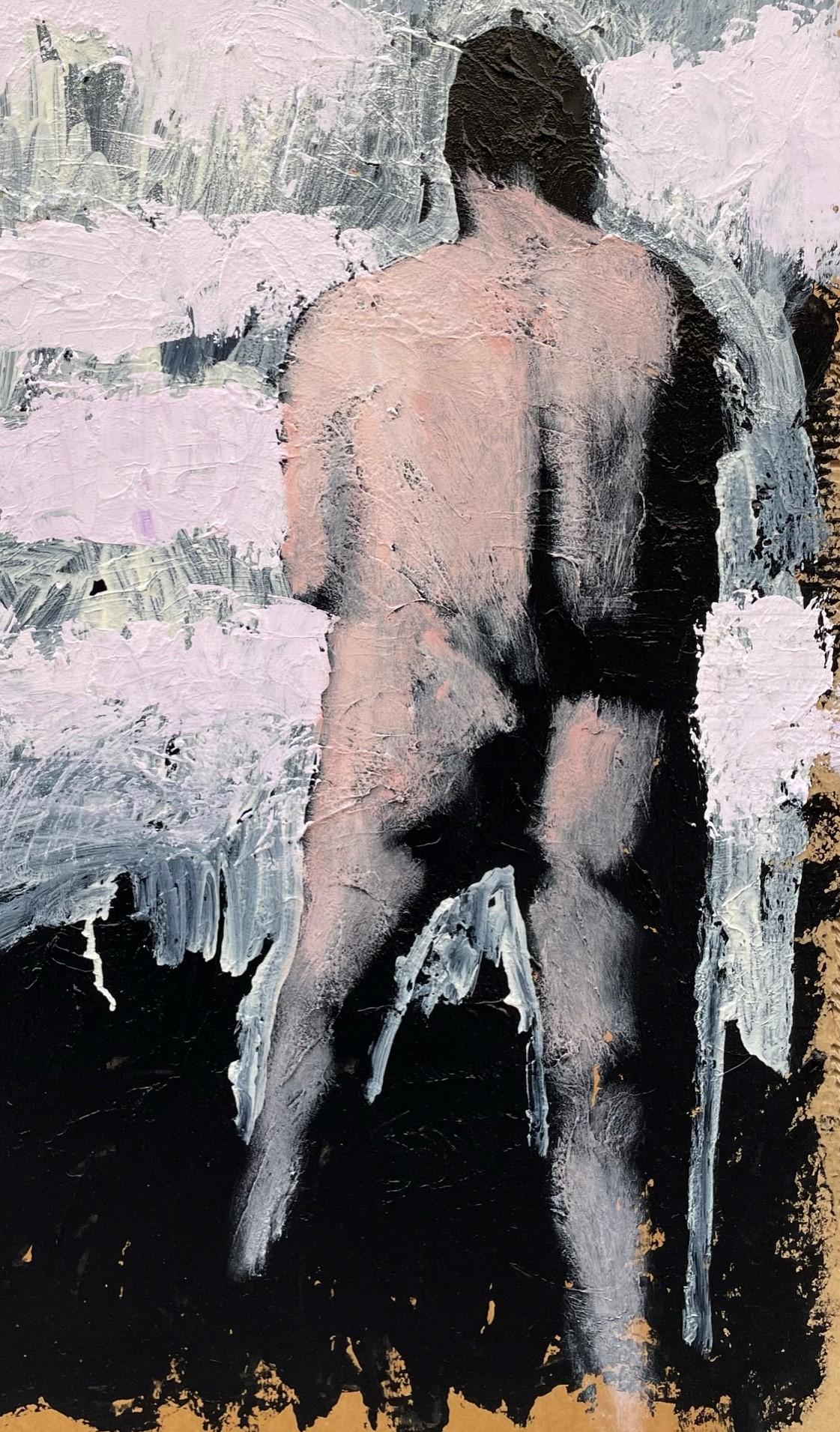 Freie Studie – Wrestler – 21. Jahrhundert, Akt, figurativ (Zeitgenössisch), Painting, von Alexandru Rădvan