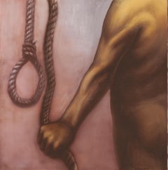 Hommage to Judas (Triptych) - 21st Century, Rope, Figurative, Brown, Classic