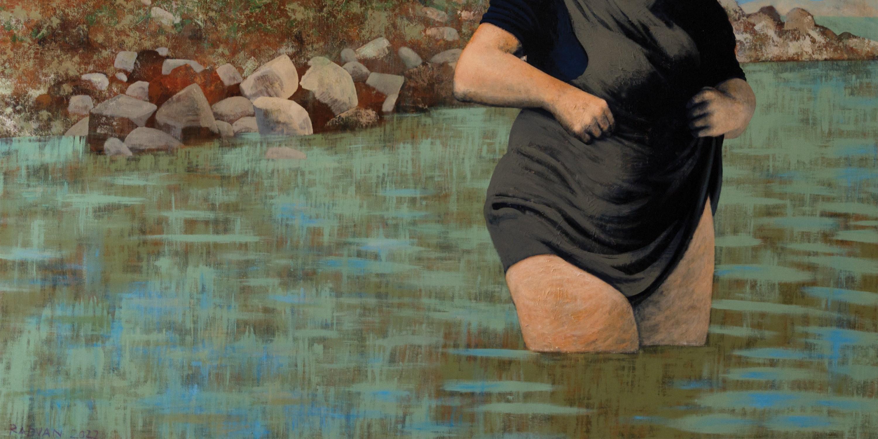 Noviembre de 2022 
acrílico sobre lienzo
78 47/64 x 106 19/64 pulgadas 
200 x 270 cm

El cuadro de Alexandru Rădvan trata de nuestros momentos de 