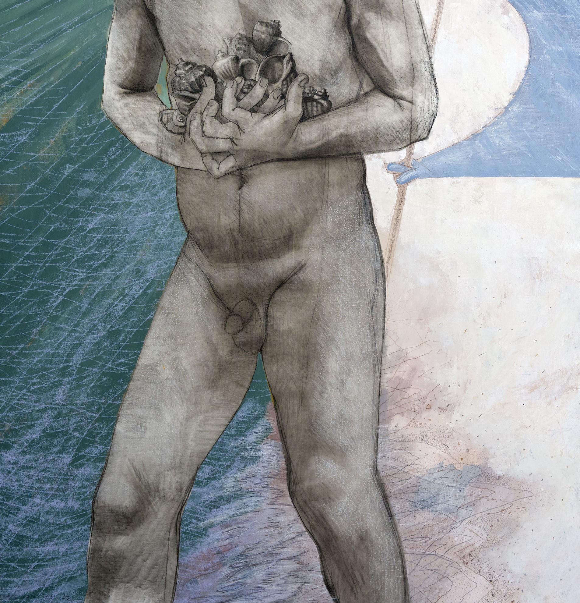 Rapanas, Tempesta in arrivo e Colosso, 2022
acrilico su tela
78 47/64 H. x 61 1/32 pollici 
200 H. x 155 cm

L'opera faceva parte della mostra personale del museo 