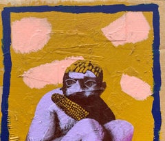 Summer Gold and Corn - Zeitgenössische Kunst, Figurativ, Gelb